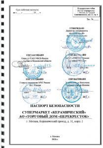 Паспорт безопасности торгового объекта 1273 -образец